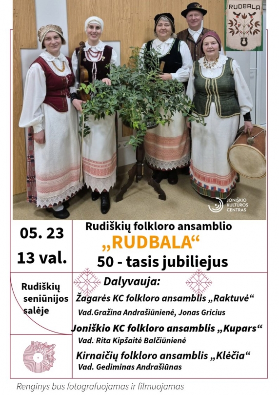 „Rudbaka“ 50-mečio jubiliejus – kviečiame švęsti kartu!