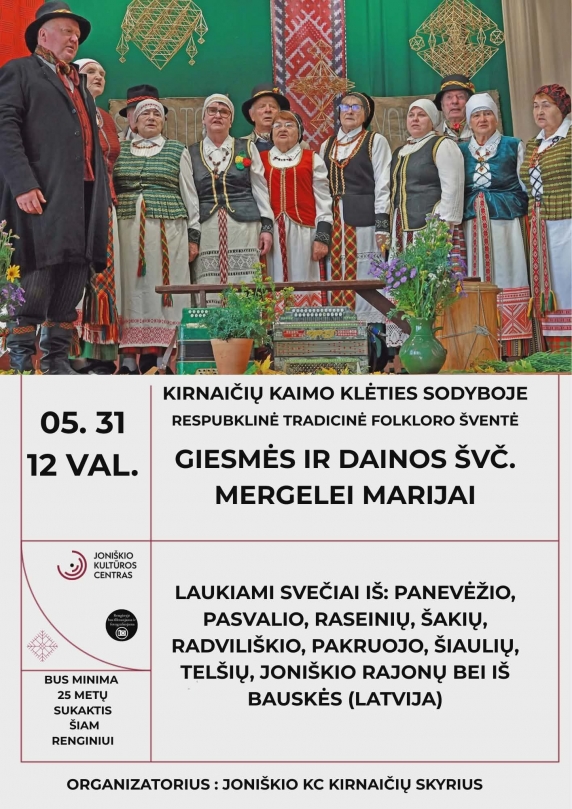 Folkloro šventė „Giesmės ir dainos Švč. Mergelei Marijai“