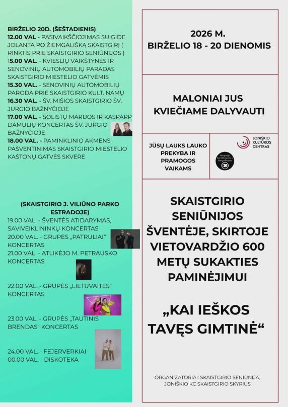 Skaistgirio 600 metų jubiliejaus šventė