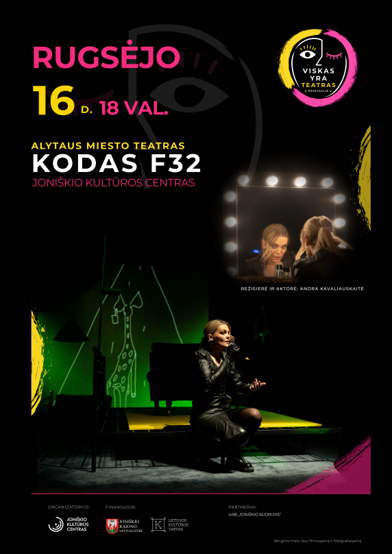 Teatro festivalis „Viskas yra teatras“. Alytaus miesto teatras „Kodas F32“