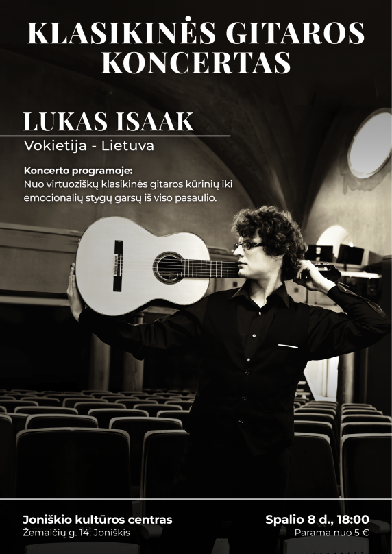 Lukas Isaak. Klasikinės gitaros koncertas
