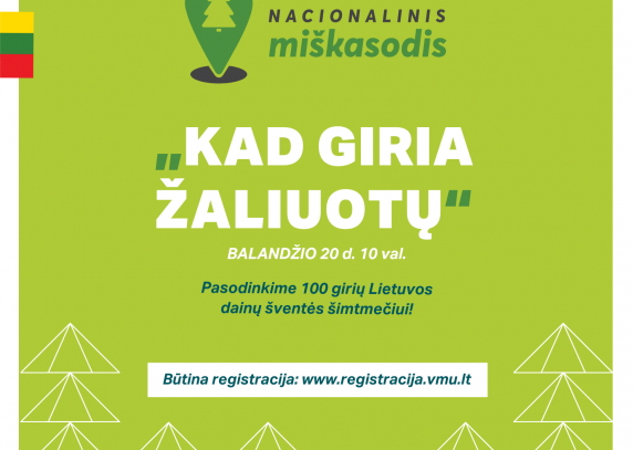 Joniškio kultūros centras jungiasi į Nacionalinį miškasodį „Kad giria žaliuotų“